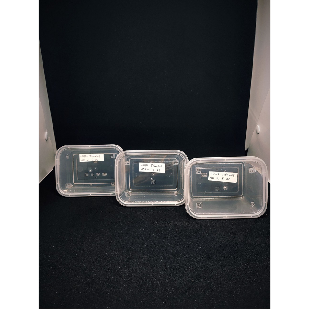 H050 - THINWALL 200ML DM PCS- 5/12/25/50 PCS