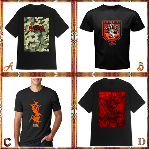 Kaos Vintage Sepultura Band Tshirt 100% Cotton