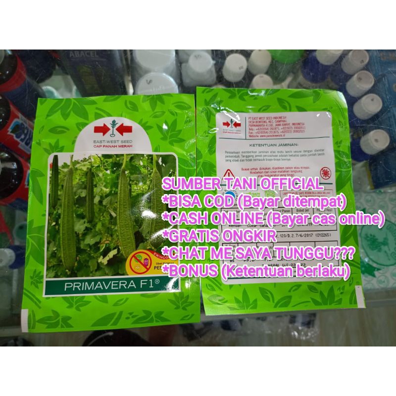 

Benih Gambas Oyong Primavera F1 Isi 75 Biji Kadaluarsa 2025 (Terbaru Panjang) Tidak Pahit/Berkwalitas/Harga Termurah/Anti Virus Gemini/Layu Fusarium/Perawatan mudah/Warna Hijau/Disukai Pasar/Tahan Simpan/Lebat Berbobot/Original Kemasan Pabrik 100% Asli