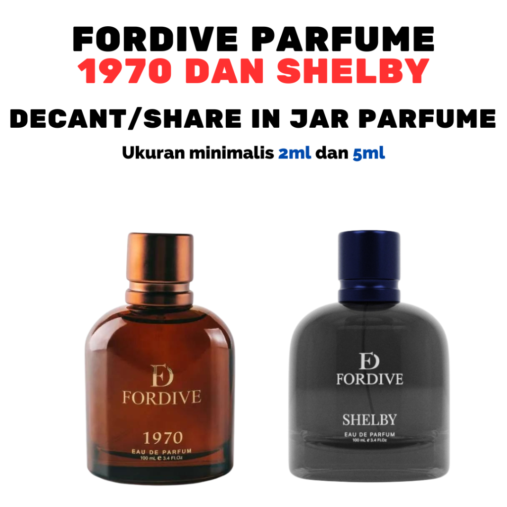 FORDIVE SHELBY DAN 1970 DECANT/SHARE IN JAR PARFUME ORIGINAL 100%