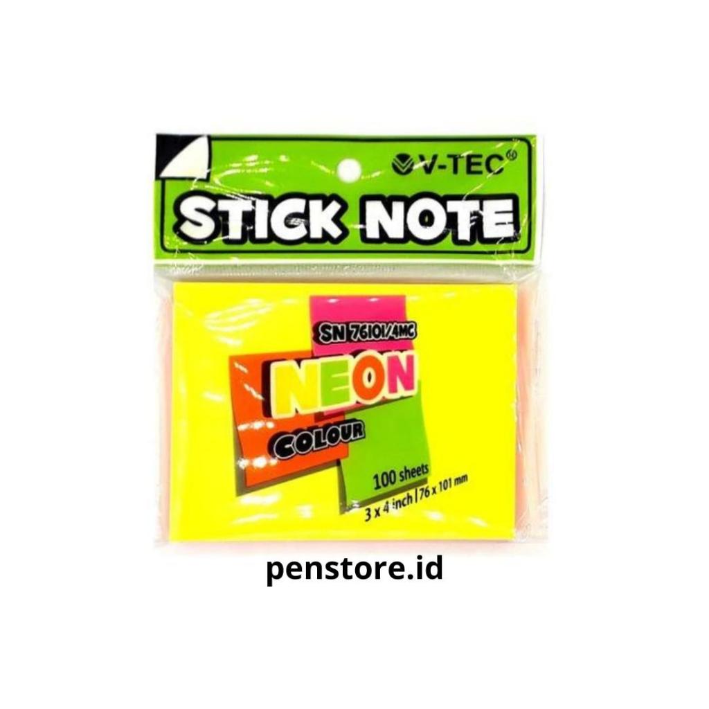 

(set) Post It 76x101 V-TEC Jumbo / Sticky Notes SN 76101 100 lembar