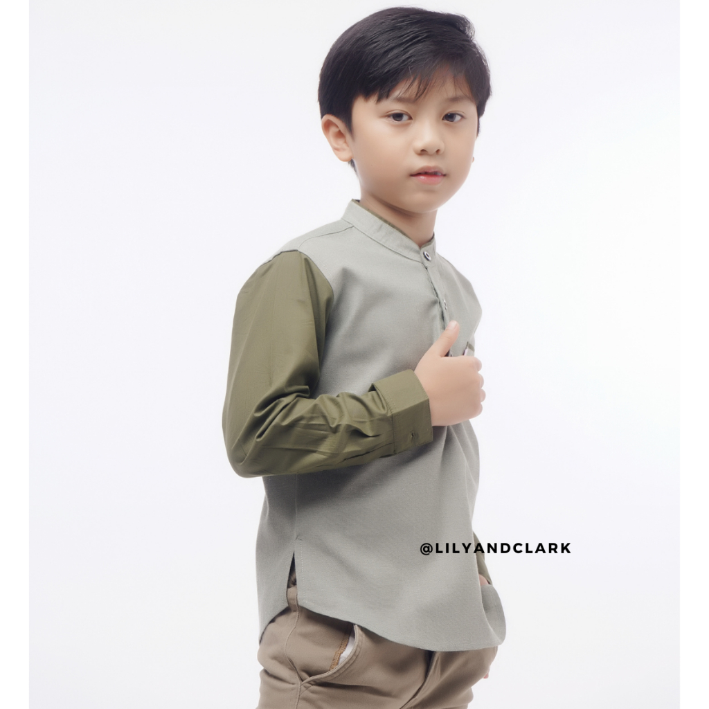 Lily And Clark Kemeja Panjang Anak laki-laki Premium KKP12