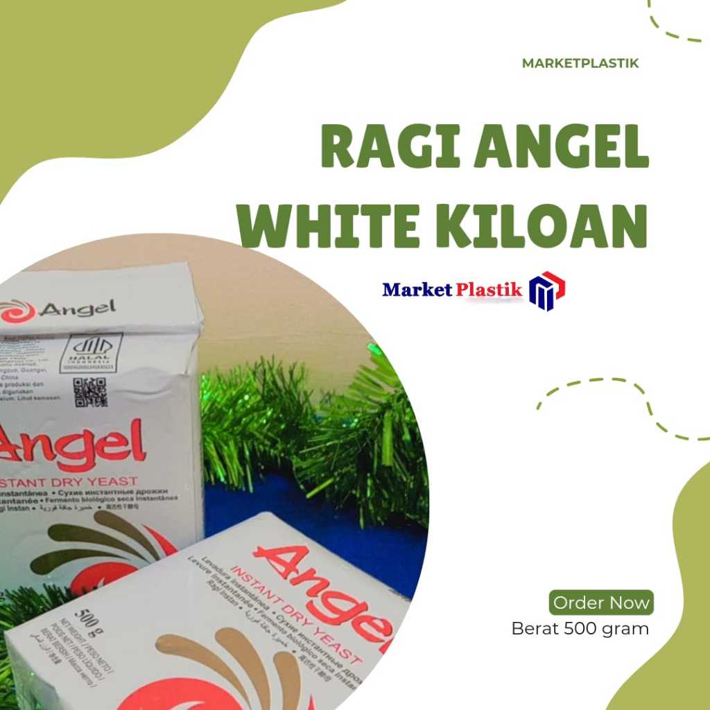 

Ragi Angel White Kiloan / Pengembang Kue 500gr / Instant Yeast White