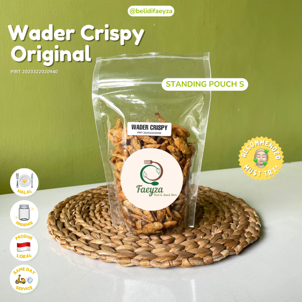 

[READY] Ikan Wader Goreng Crispy Original - Lauk Kering Gurih Pedas Awet Hampers Khas Jogja Jawa Tengah