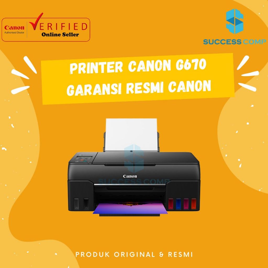 Printer Canon Pixma G670 New Original Photo Printer G 670 G-670