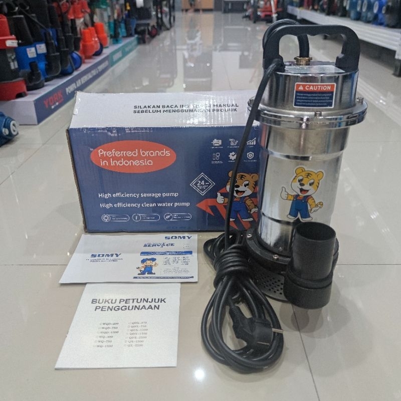 Pompa Celup Air Kotor Somy QDX400-50 Submersible Pump 400watt 2inchi