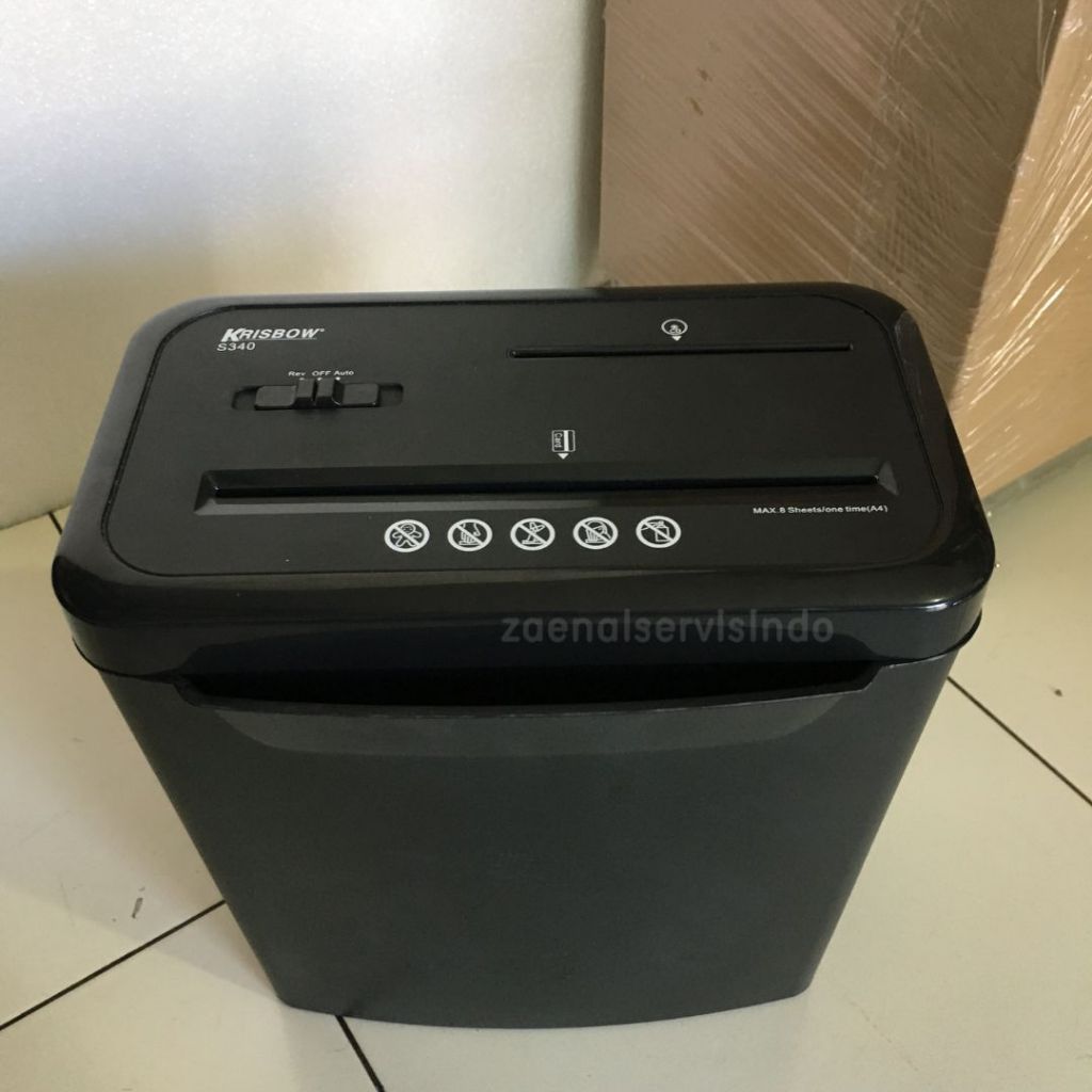 Mesin penghancur kertas krisbow s340 cross cut / Paper Shredder S340 second garansi