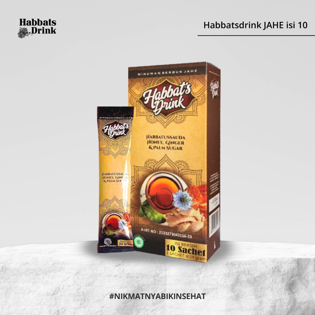 

Habbats Drink Jahe Minuman Herbal Untuk Meningkatkan Daya Tahan Tubuh Masuk Angin Kemasan 10 Sachet