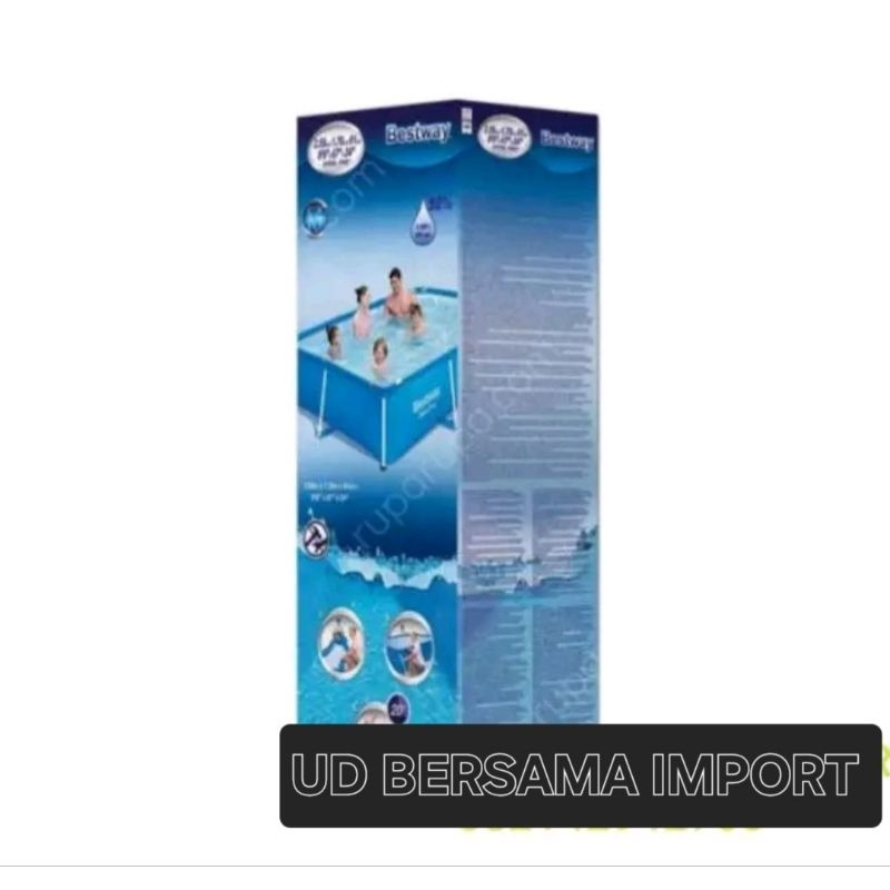 kolam renang frame square bestway rectanguler swimming pool