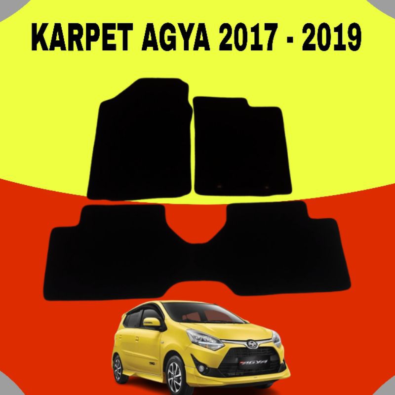 karpet mobil agya/karpet dasar agya/pijakan kaki agya/alas kaki agya