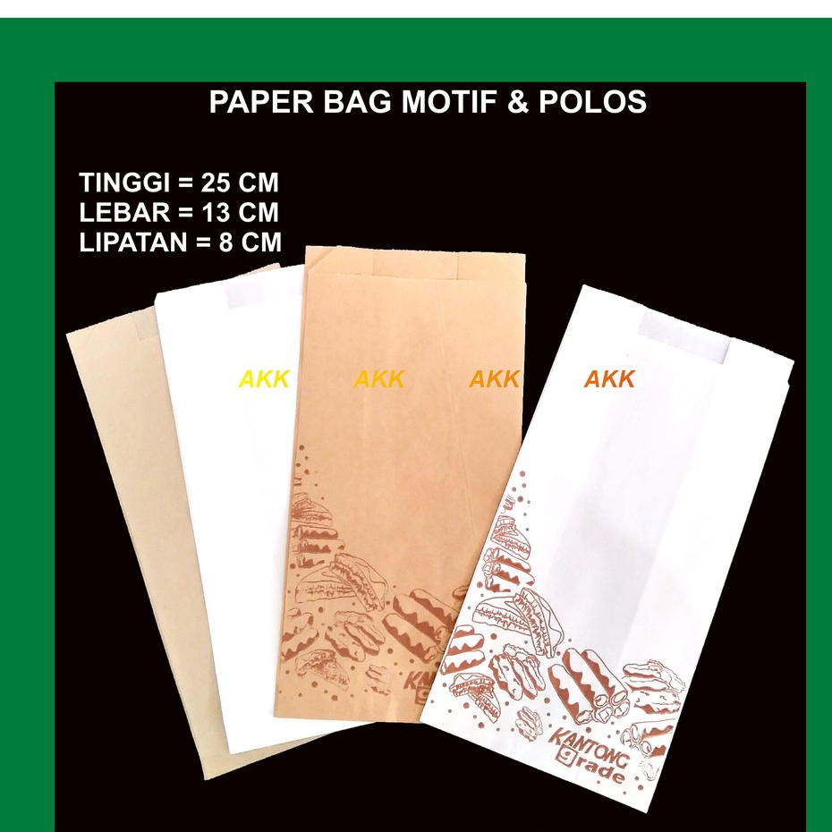

Paper Bag Bkr 130x80x248 Polos Coklat (100 Pcs)