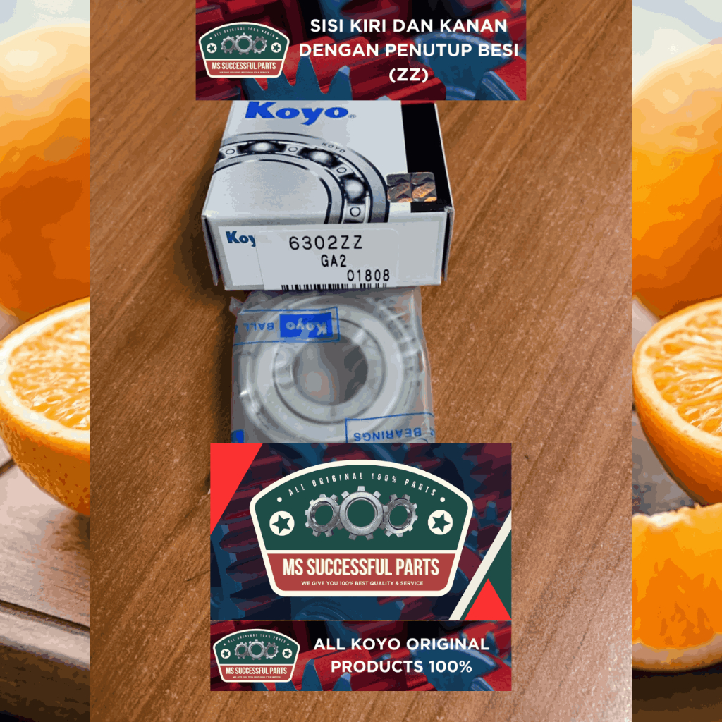 BEARING 6302 ZZ KOYO JAPAN 6302ZZ