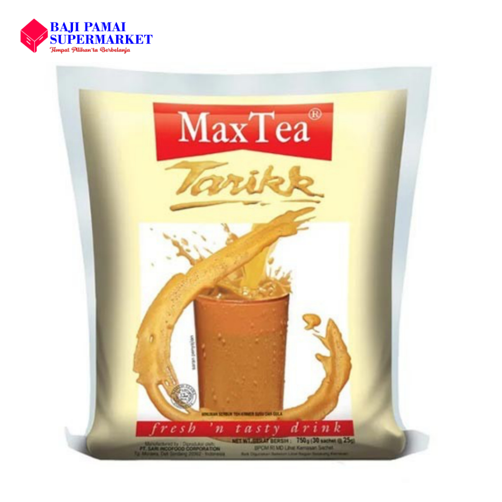 

MAXTEA TARIK ISI 30 SACHET X 25 GR - TEH