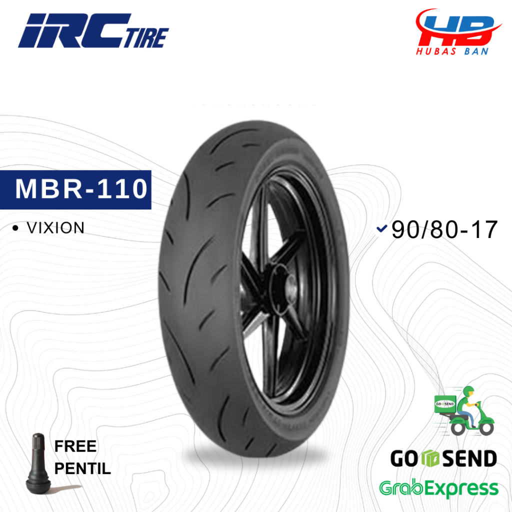 Ban Motor RIng 17 IRC MBR 110 90/80-17 Vixion Sonic Satria Fu Jupiter Revo Supra