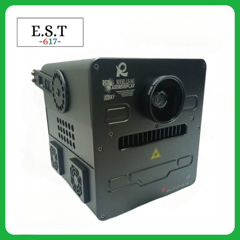Laser panggung show garis animasi full color colour