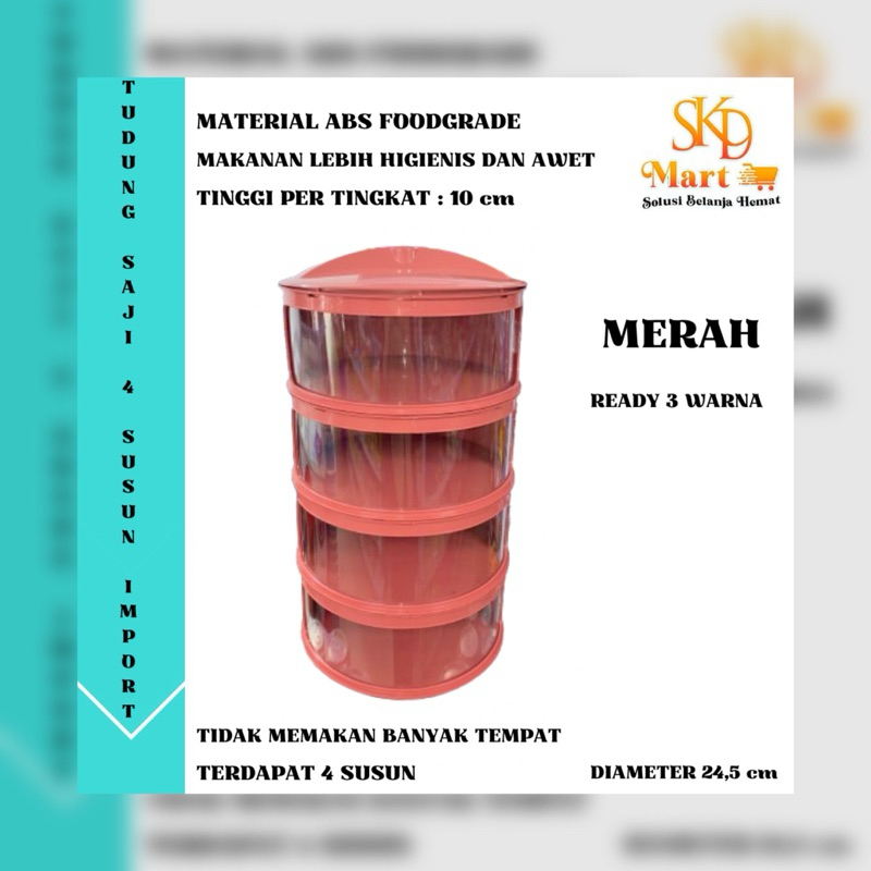 TUDUNG SAJI 4 SUSUN IMPORT / SJ