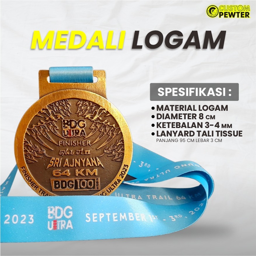 Medali Custom Murah | Medali Logam Custom | Medali Lomba Juara