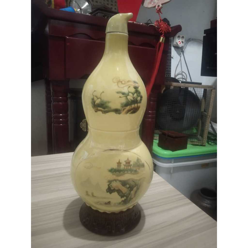 Botol Keramik Labu Kuno Jadul Antik