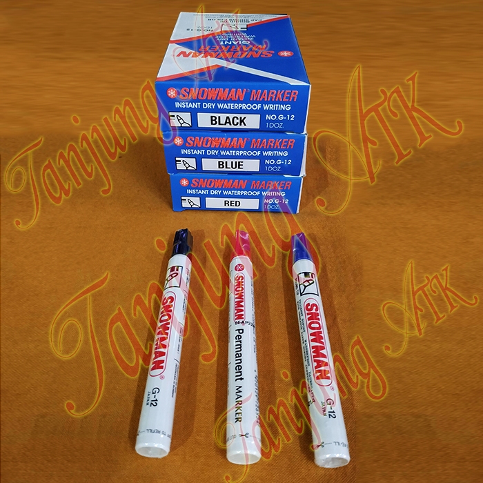 

Spidol Snowman G12 Snowman Besar Permanent - Dos (isi 12bh)
