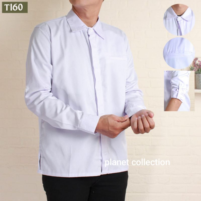 Seragam PDH  Baju Kemeja Kerja Kantor PDH PNS Drill Lapangan Dinas Putih