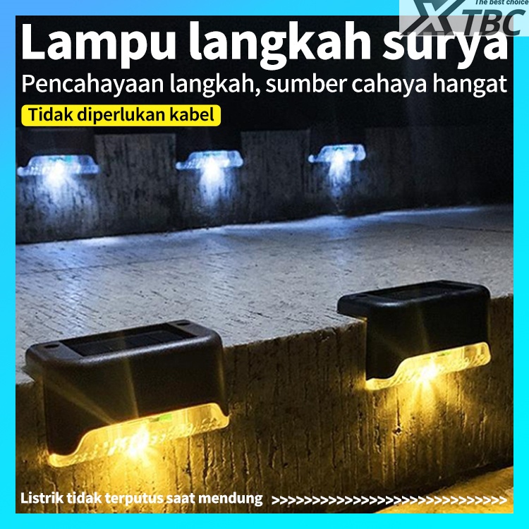 XTBC Lampu Led Tangga Tenaga Surya Lampu Solar Outdoor Lampu Pagar Led Light Waterproof Panel Hiasan