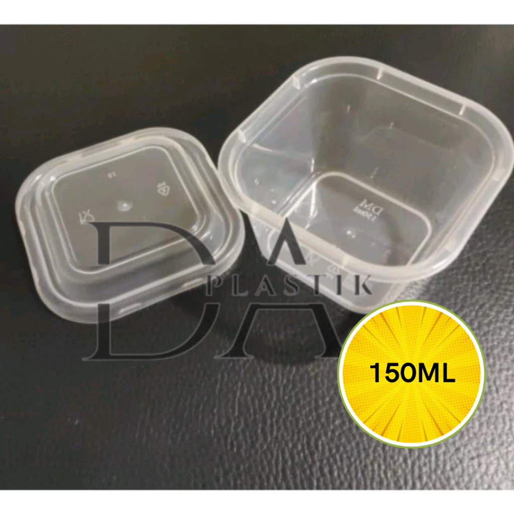 25pcs Thinwall Square 150ml Thinwall Square Mini Kotak Puding