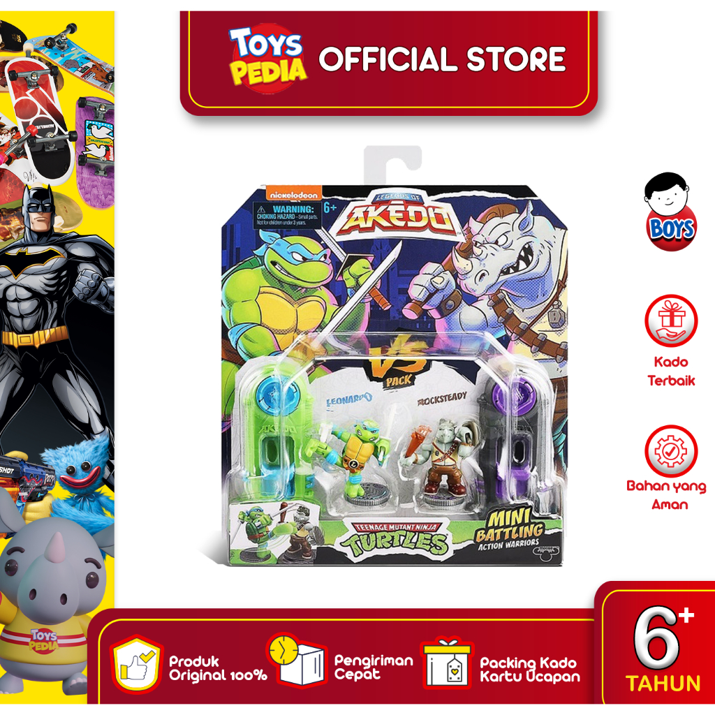 Mainan figur Akedo TMNT S1