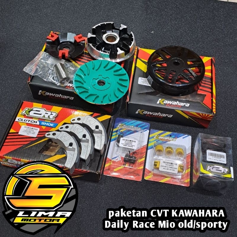 Paketan CVT kirian KAWAHARA DR daily race Mio old sporty smile soul karbu Nouvo