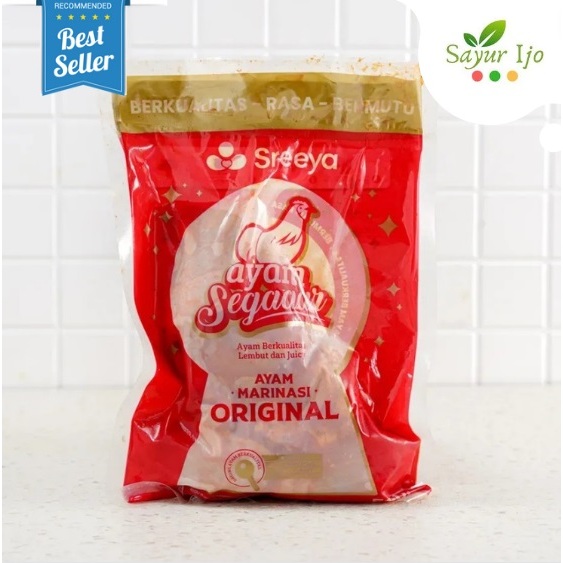 

Sreeya Ayam Marinasi Original 500 Gram / Pack Fresh Frozen Daging Beku Chicken Marinated Asli HALAL