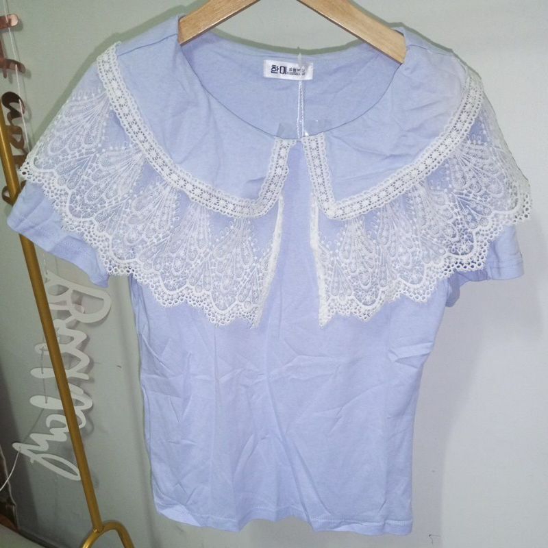 atasan import korea renda brukat