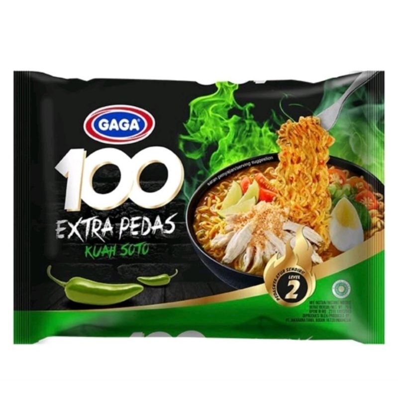 

Gaga Mie Instant 100 Extra Pedas Kuah Soto 75G