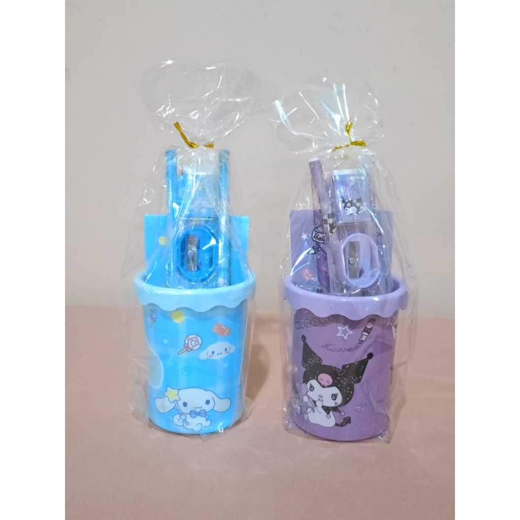 

SET ALAT TULIS SEKOLAH 5IN1 KARAKTER SANRIO MINI STATIONERY SET PERALATAN TULIS SEKOLAH KARAKTER LUCU ALAT TULIS ANAK PULPEN PENSIL SET KARAKTER BERGAMBAR