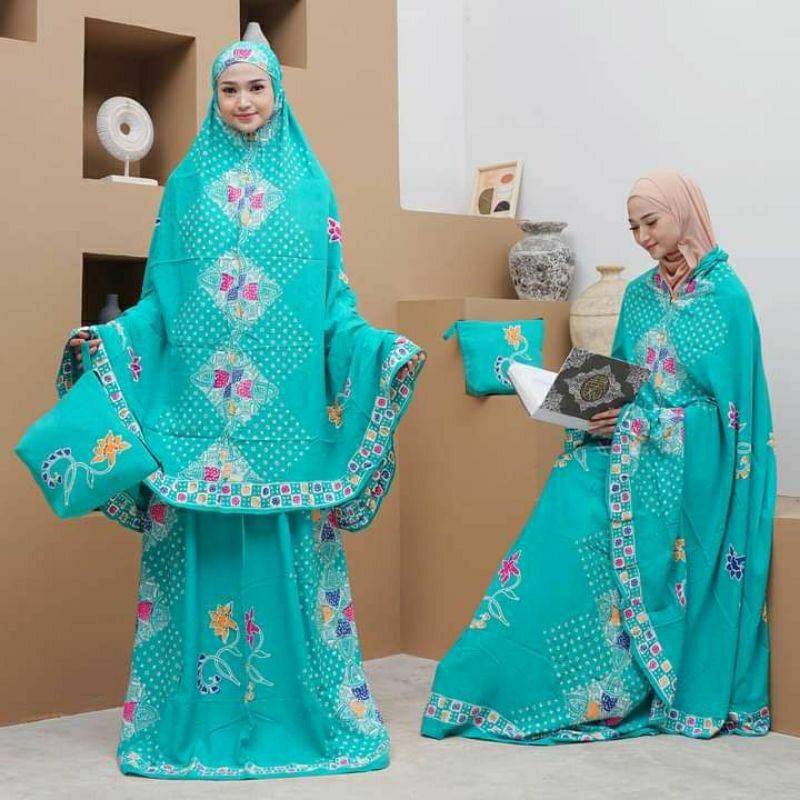 MUKENA JUMBO MUKENA BATIK CAP ENCIM WARNA TERMURAH
