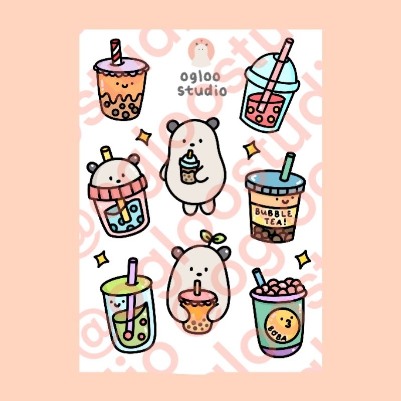 

STICKER AESTHETIC / STIKER ESTETIK / STICKER TUMBLR / STIKER LUCU (BOBA) -A39