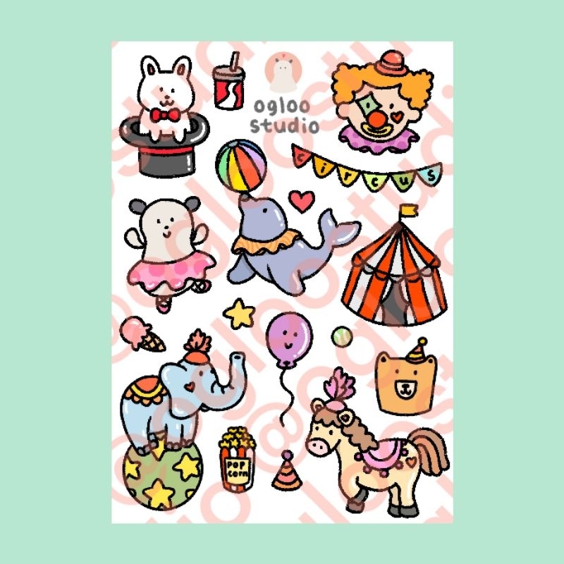 

STICKER AESTHETIC / STIKER ESTETIK / STICKER TUMBLR / STIKER LUCU (CIRCUS)-A08