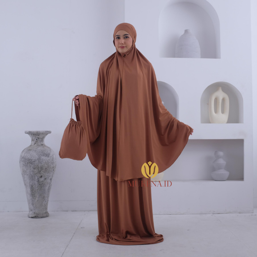 Mukena Jersey Premium Dagu Syar'i Malaysia,mukena jersey dewasa,mukena jersey dagu