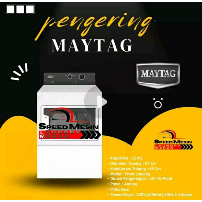 Dryer Maytag Kapasitas 15Kg