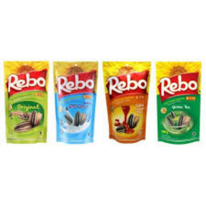 

REBO KUACI RASA ORIGINAL GREEN TEA CARAMEL MILK 140 GR - CEMILAN KUACI BIJI BUNGA MATAHARI