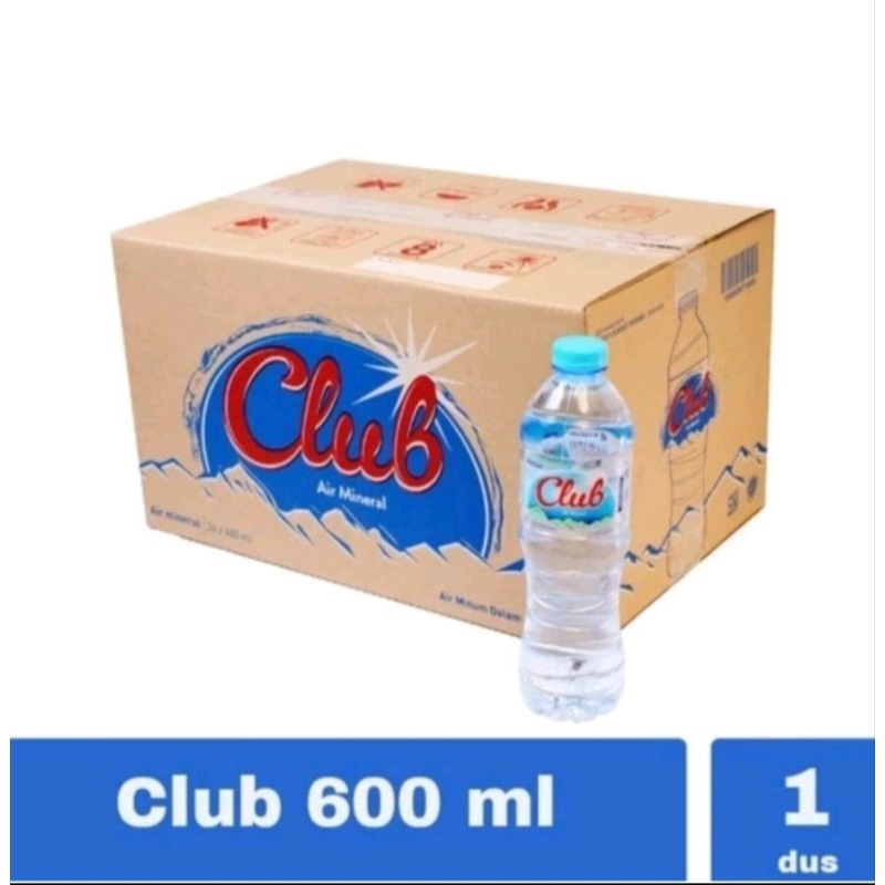 

AIR CLUB BOTOL 600 ML PER DOS AIR MINERAL CLUB SEDANG ISI 24 BOTOL