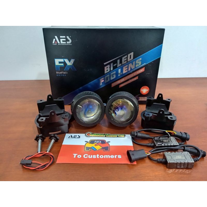 FHOGLAMP BILED AES 3INCH BLUE LENZ  high low