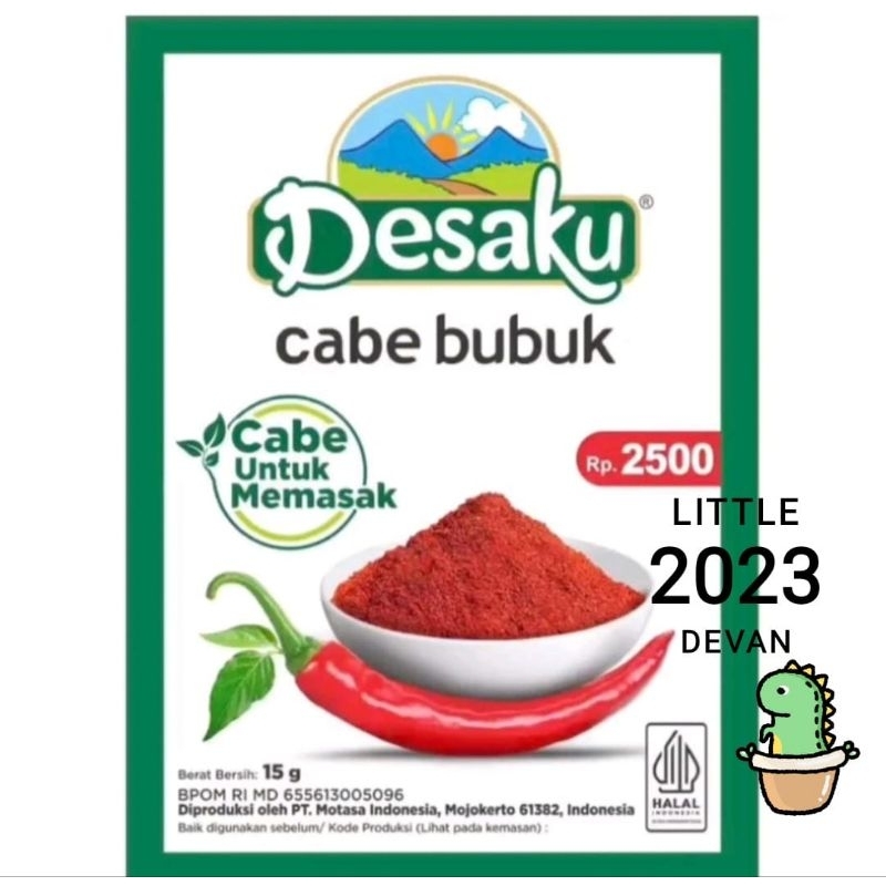 

Desaku cabe bubuk 15 gr 10 sachet