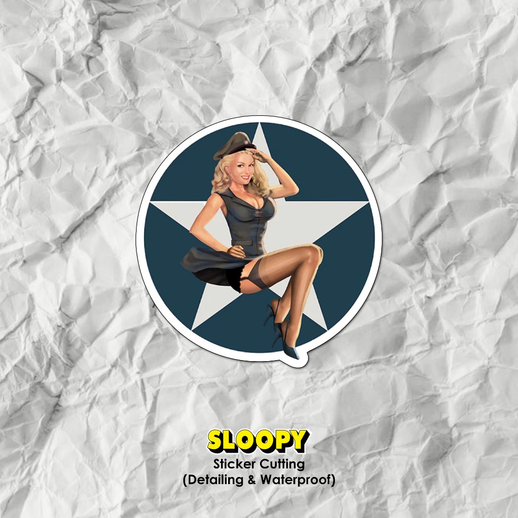 

Sloopy - Stiker Sexy Angel 80s Vespa Motor Mobil