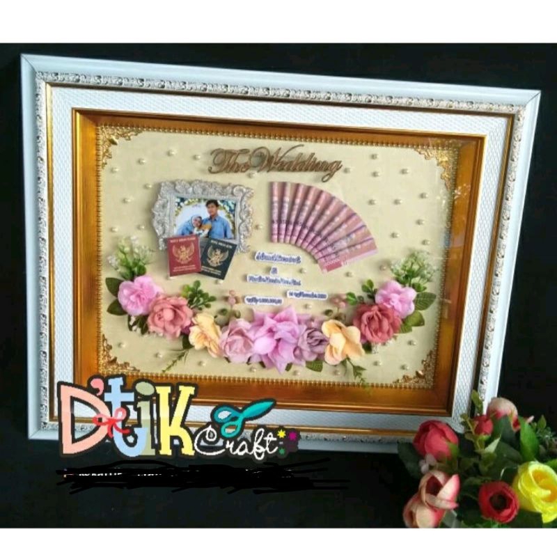 Mahar pigora, mahar frame, mahar pernikahan 30x 40