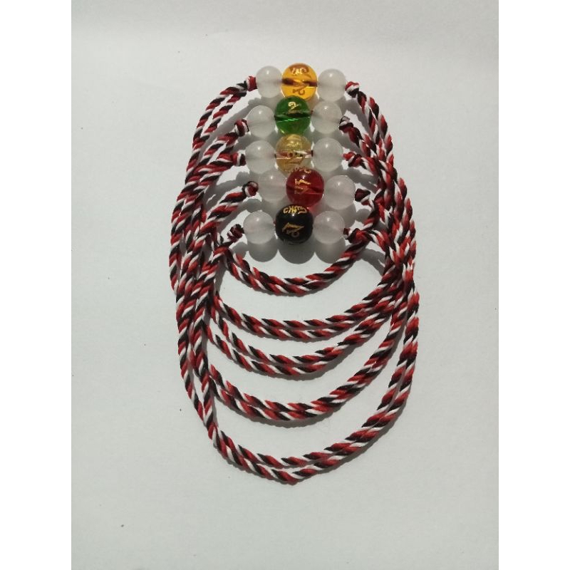 Gelang Tridatu Mantra Agate Om Mani Padme Hum