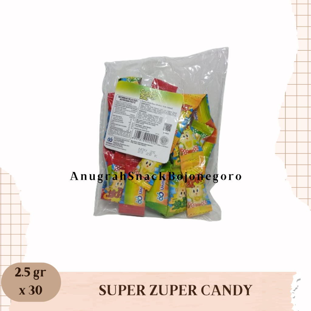 

Super Zuper Candy Permen Aneka Rasa Pack 2.5gr x 30