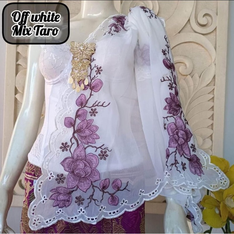Kebaya bordir motif bunga Kebaya bali bordir cantik kebaya bali terbaru kebaya bali murah Kebaya bal