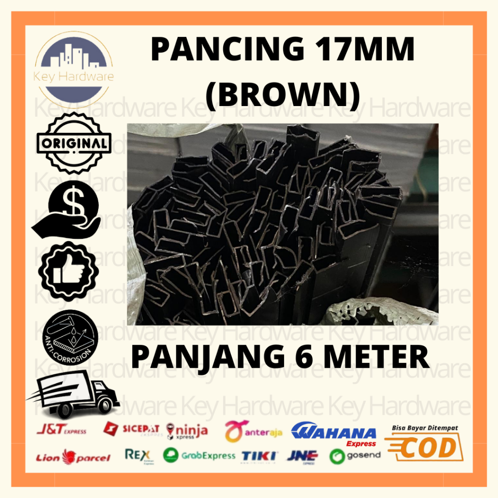 PANCING 17MM / ALUMINIUM / PANJANG 6 METER