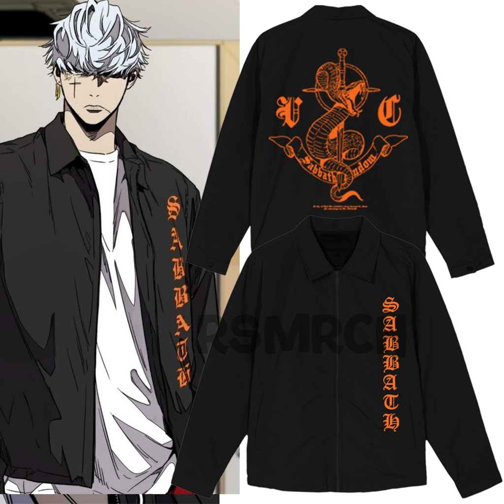 Jaket Sleting Coach Sabbath Crew Joker WindBreaker Outfit