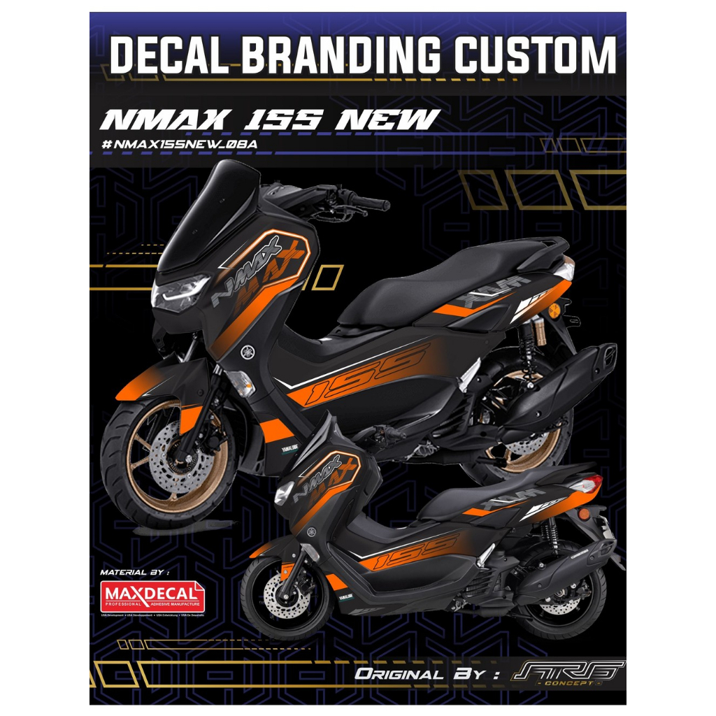 STICKER DECAL BRANDING NMAX 155 NEW FULL BODY LAMINASI BERKUALITAS KEREN BAHAN MAXDECAL / INFLEX CUS