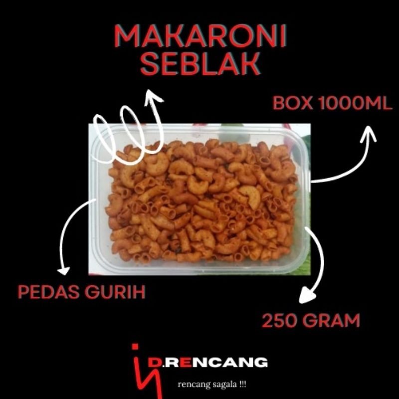 

Makaroni seblak kering pedasnya nempel 250g